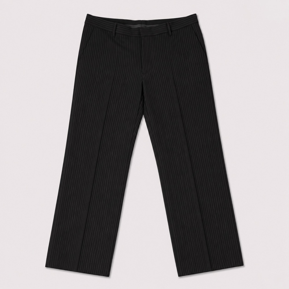Express Design Studio Director Wool Dress Pants Mens 36x30 Black Pinstripe